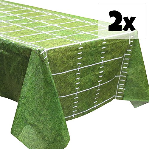 Football Field Tablecovers (2), Boysâ€™ Birthdays, Football Party Supplies, Game Day Decorations