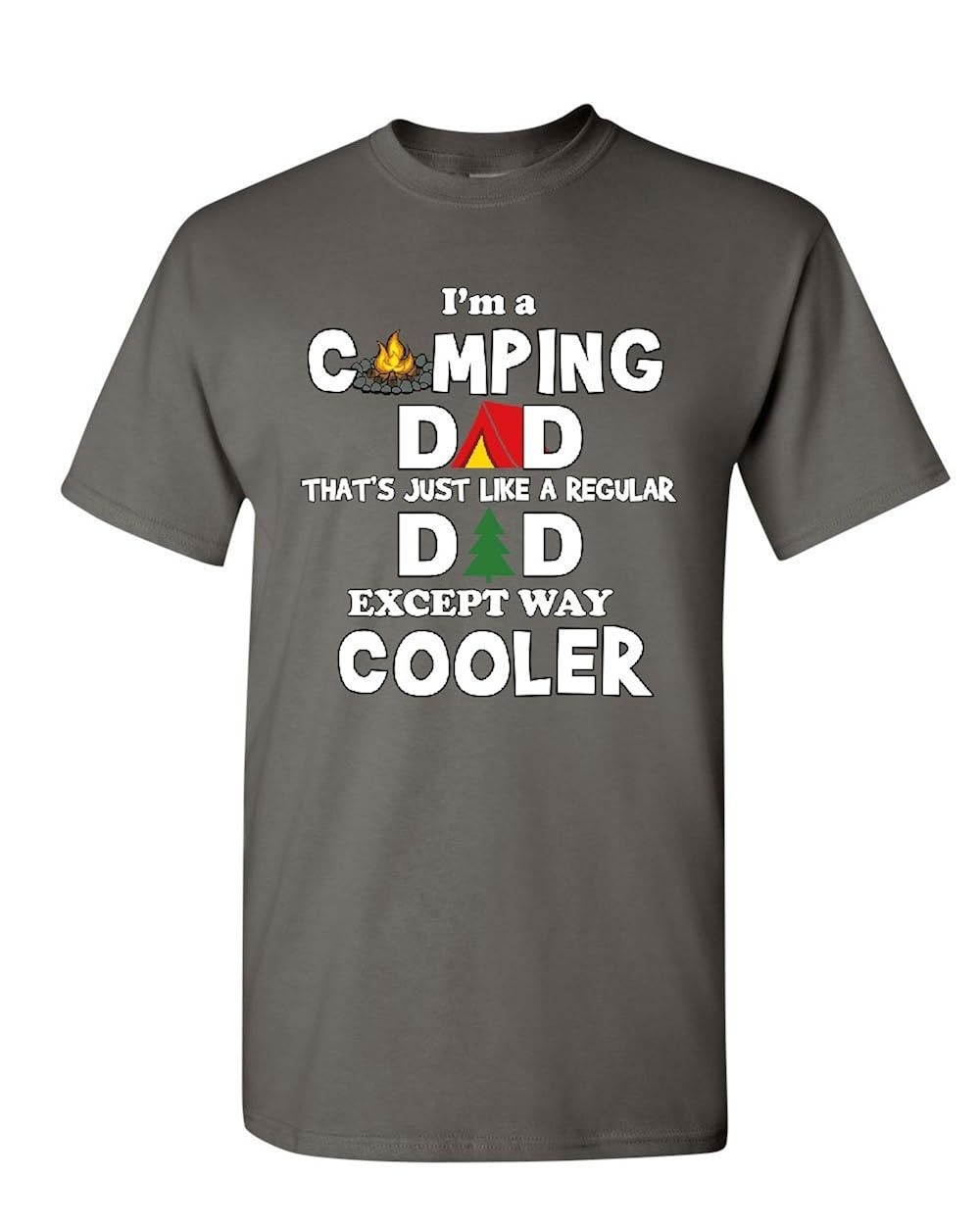 camping dad t shirt
