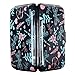 Kaabao Credit Card Holder, Metal Card Wallet RFID Blocking Mini Slim Aluminum Business Hard Card Case for Women Men (Dragonfly and flower nature pattern)