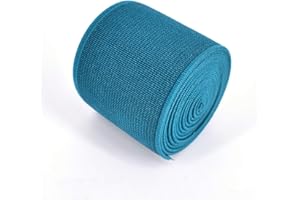 EQARP 1 Roll Flat Elastic Cord 1.5-Inch Wide by 3-Yard Double-Side Twill Elastic Band(#16 Peacock Blue)