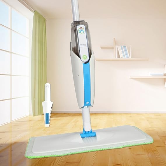 Flat Mop 360 Swiveling Spray Mop Kit Floor Cleaner With Refillable