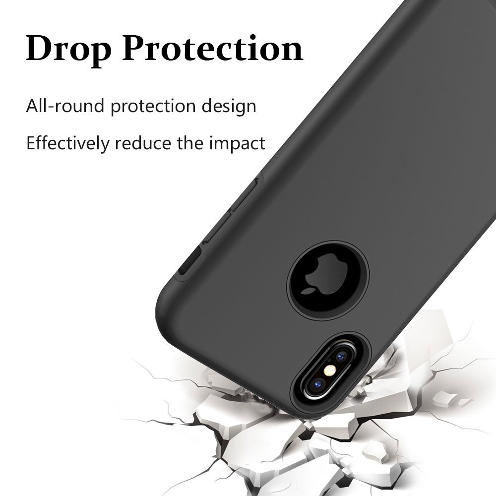 iPhone X Case, MagicSky Slim Corner Protection Shock Absorption Hybrid Dual Layer Armor Defender Protective Case Cover for Apple iPhoneX - Black