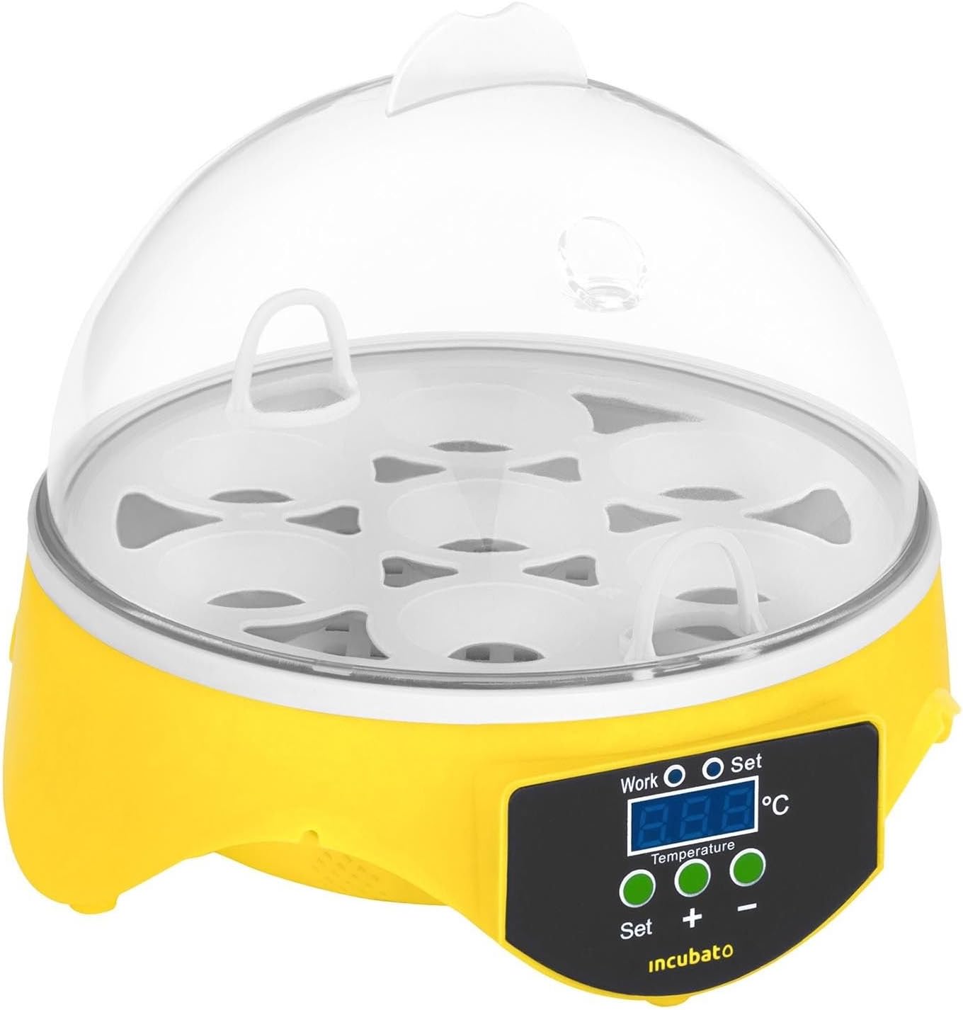 GUFAN Mini Eco Egg Incubator, 7Eggs Mini Digital Egg Incubator for Chicken Goose Duck Poultry Hatcher