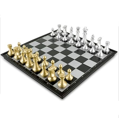 CCDZ Schachspiel Magnetisch Einklappbar Schachbrett Pädagogisches Spielzeug Für Kinder Ab 6 Schach Spiele Für Erwachsene 36X3