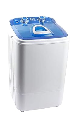 SSGC Single Tub Washing Machine with Steel Dryer Basket (4.6kg, White/Blue)