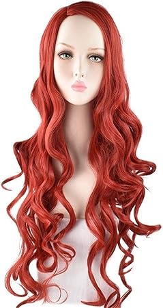 Comfort Home Film Aquaman Schauspielerin Mera Cosplay Perucken For Alle Haut Frauen Rot Langen Lockigen Haar Hochtemperaturfaser Perucke For Cosplay Oder Daily Dress Oder Kostum Amazon De Kuche Haushalt