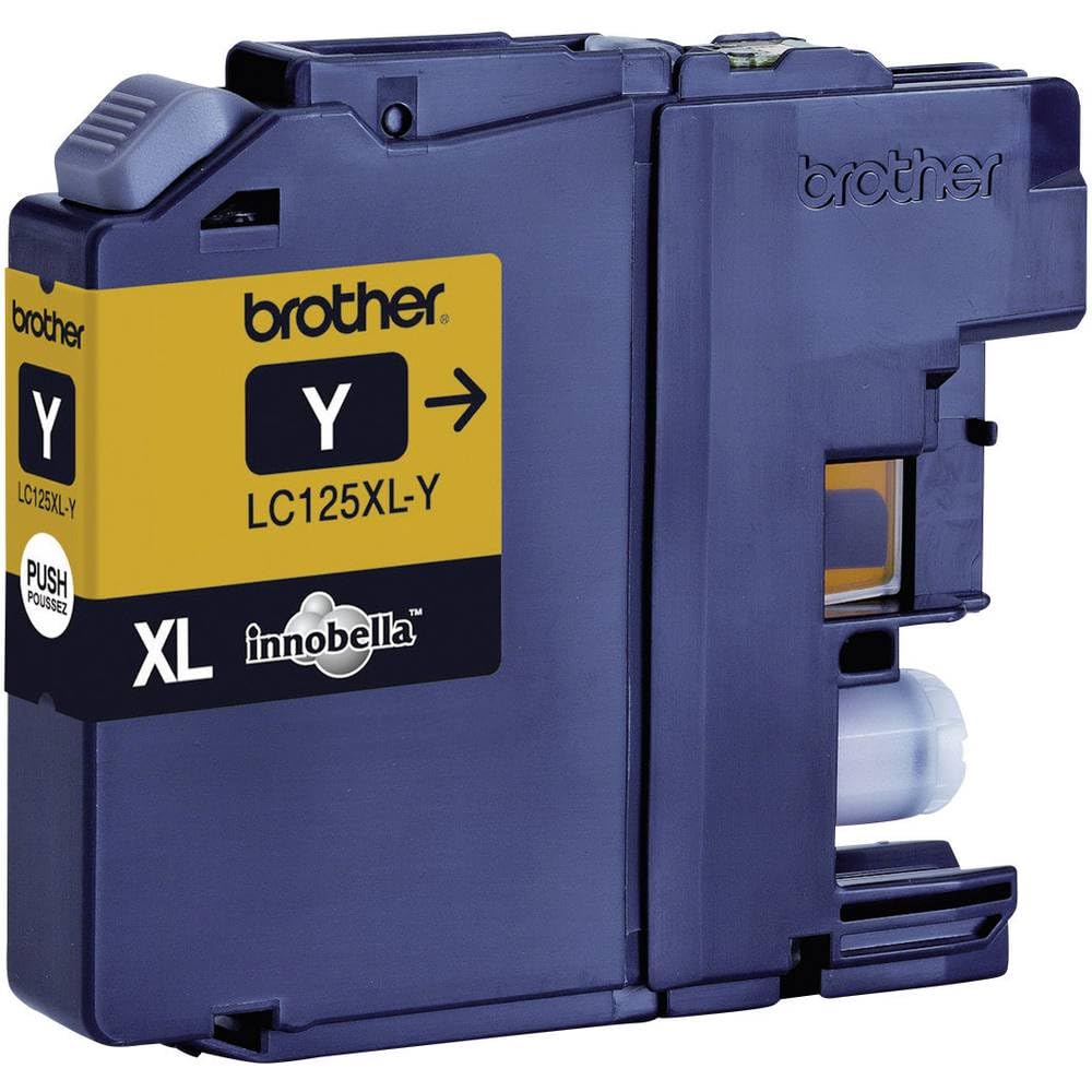 Brother LC125XLY - Super High Yield - yellow - original - ink cartridge - for Brother DCP-J4110, MFC-J4410, J4510, J4610, J4710, J6520, J6720, J6920 — image 1