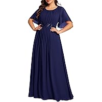 Amazon.com: Ever-Pretty Womens Maxi Chiffon Plus Size Christmas Party Dress  for Women Orchid US14 : Clothing, Shoes & Jewelry