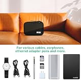 HCFGS Electronics Accessories Organizer Bag 25x18cm Travel Cable Case Black view 7