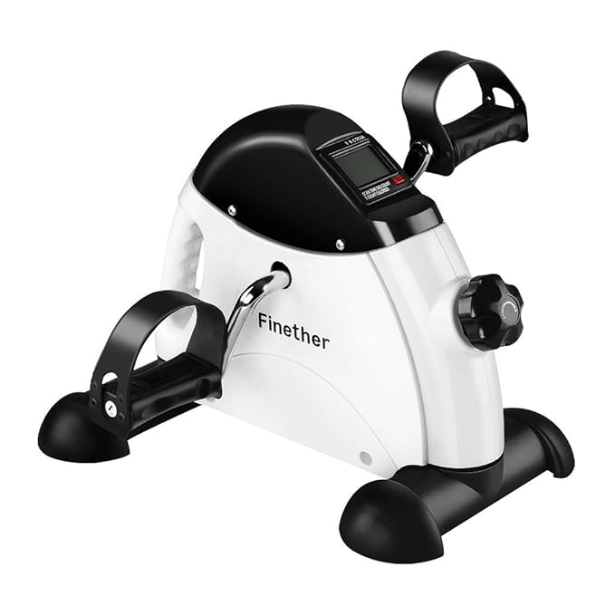 title=Finether Mini Bike Cyclette Pedaliera Movimento Allenatore Braccio e Gamba