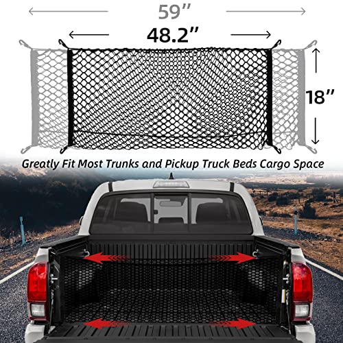 Cargo Net for Pickup Truck Bed Truck Bed Net for Trunk Organizers and