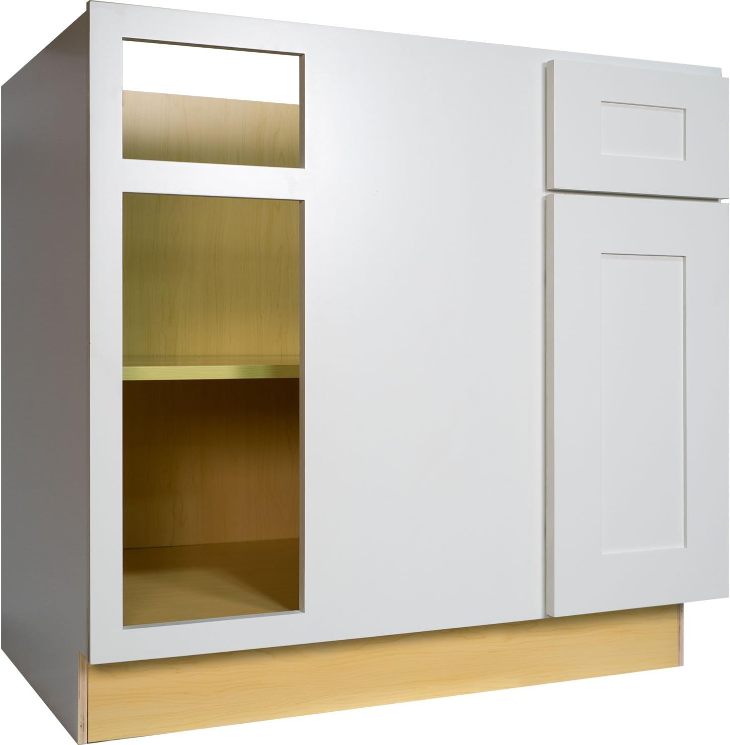 Amazon Com Everyday Cabinets 42 Inch White Shaker Blind Corner