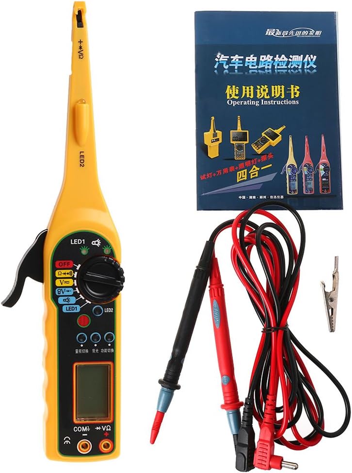 MIUSON Multi-Function Auto Circuit Tester Multimeter Lamp Car Repari Diagnostics Tool
