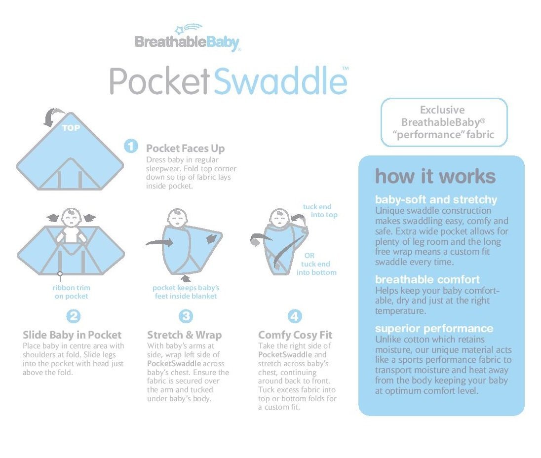 swaddle blanket with arm pockets