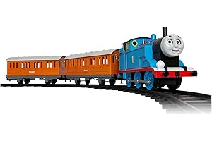 Lionel Battery-Operated Mattel Thomas & Friends Toy Train Set with Locomotive, Train Cars, Track & Remote with Authentic Train Sounds, & Moving Eyes for Kids 4+