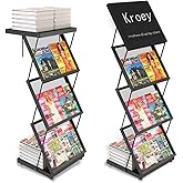 Kroey foldable brochure display stand,magazine holder for exhibition and trade show,Office magazine rack