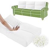 HOMBYS 3 Packs Shredded Memory Foam Couch Back Cushion Replacement, Stuffing & Supportive Sofa Waist Cushion, Lumbar Support 