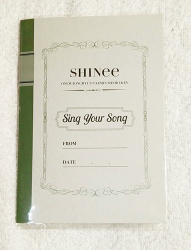 Amazon Co Jp Shinee 直筆サイン Sing Your Song Fc盤購入限定特典 テミン オニュ キー ジョンヒョン ミンホ ホビー 通販