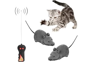 Tyenaza Remote Control Cat & Dog Toy, Electronic Mouse, Wireless, Funny Chasing Simulation, Pet Novelty Gift, Adult Pets, Fet
