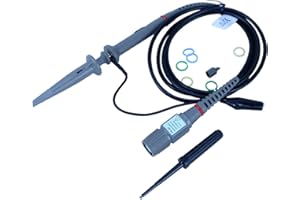 Hantek Universal oscilloscope Probe with Accessories kit 60MHz Scope Clip with BNC to Minigrabber Test Leads 1X 10X (PP-80)
