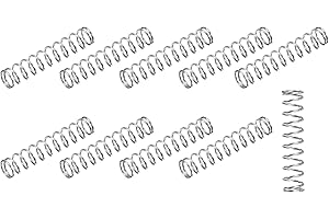 METALLIXITY Compression Springs (0.5x5mm OD,25mm Free Length) 10Pcs, 304 Stainless Steel Extension Spring - for Shop Home Repairs, DIY Projects, Silver Tone