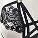 Women's Sexy Underwire Lace Cupless Halter Cut out Harness Strappy Body Caged Bra Black