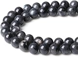 XIANNVXI 8mm Labradorite Beads Grey Moonstone for Jewelry 45-47pcs Gift Box