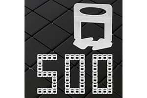 Deuvuo Tile Leveling System 2mm, 500 Pcs New Upgrade 2mm Tile Spacers Leveling Clips for Professional Ceramic Tile and Stone 