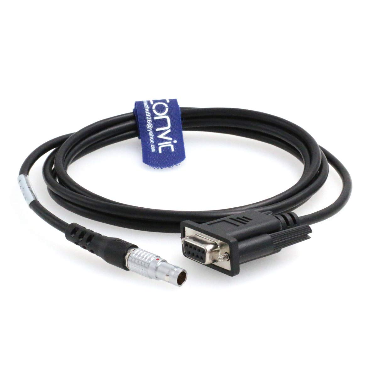 Eonvic GEV102 Data Transfer Cable RS232 9-Pin Spring Coiled Cable for TPS1200 TPS1800 TPS2003 Total Station — image 1