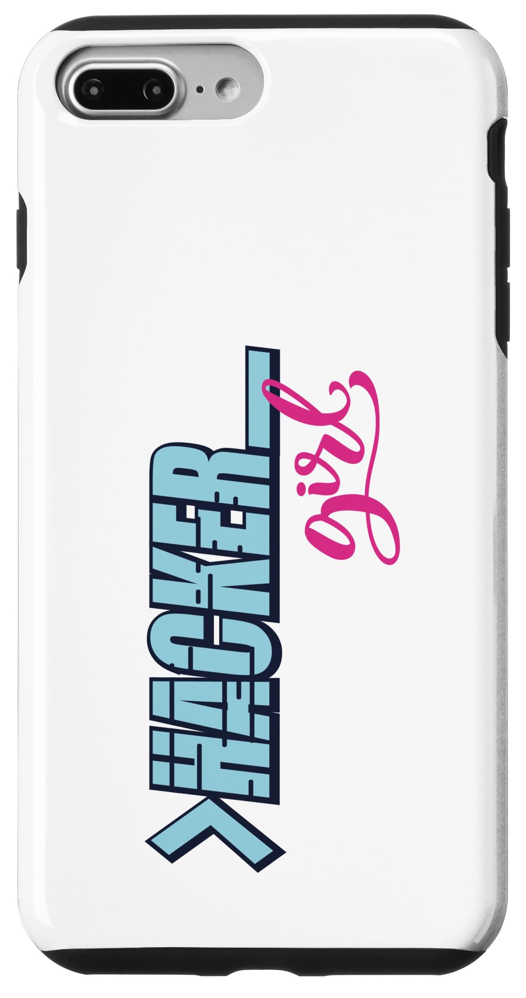 iPhone 7 Plus/8 Plus Hacker Girl Words of Criminal Life Case
