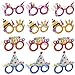 Happy Birthday Glasses - 12-Pack Paper Party Eyeglasses Frames, Birthday Party Supplies, Novelty Decoration Photo-Booth Prop Party Favors for Children and Adults, Random Assorted Designs