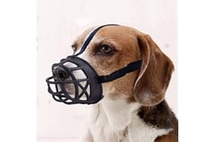 Mayerzon Dog Muzzle, Basket Breathable Silicone Dog Muzzle for Anti-Barking and Anti-Chewing (Size2-9/3½in, Black)