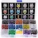 Winlyn 140pcs ATO / APR / ATC Fuse Car Kit Assorted Auto Car Truck Standard Blade Fuse Assortment 2A 3A 5A 7.5 A 10A 15A 20A 25A 30A 35A 40A Car Boat Truck SUV Automotive Replacement Fuses Puller