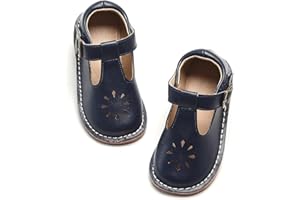 ESTINE Toddler Kids Uniform Oxfords School Flats for Little Girls Flower Dress Church Shoes