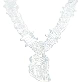 Joddfly Transparent Acrylic Jesus Pendant Necklace Thorn clear Chain Men's Christian Jewelry 24 inches