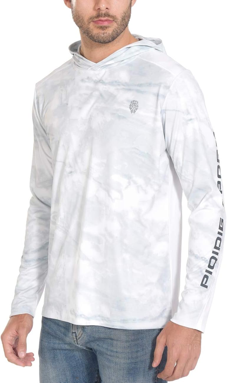 Fishing Shirts for Men Long Sleeve - Sun Protection SPF 50+ UV Tshirt Hoodies: Clothing