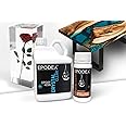EPODEX® Deep Pour & Casting Epoxy Resin Kit Crystal-Clear & Colored, Solvent-& Bubble-Free, UV-Stabilized, Low Odor, Up To 12 Inch, River Table, Deep Cast Art & Craft, Live Edge, Wood 0.375-15 Gal 2:1
