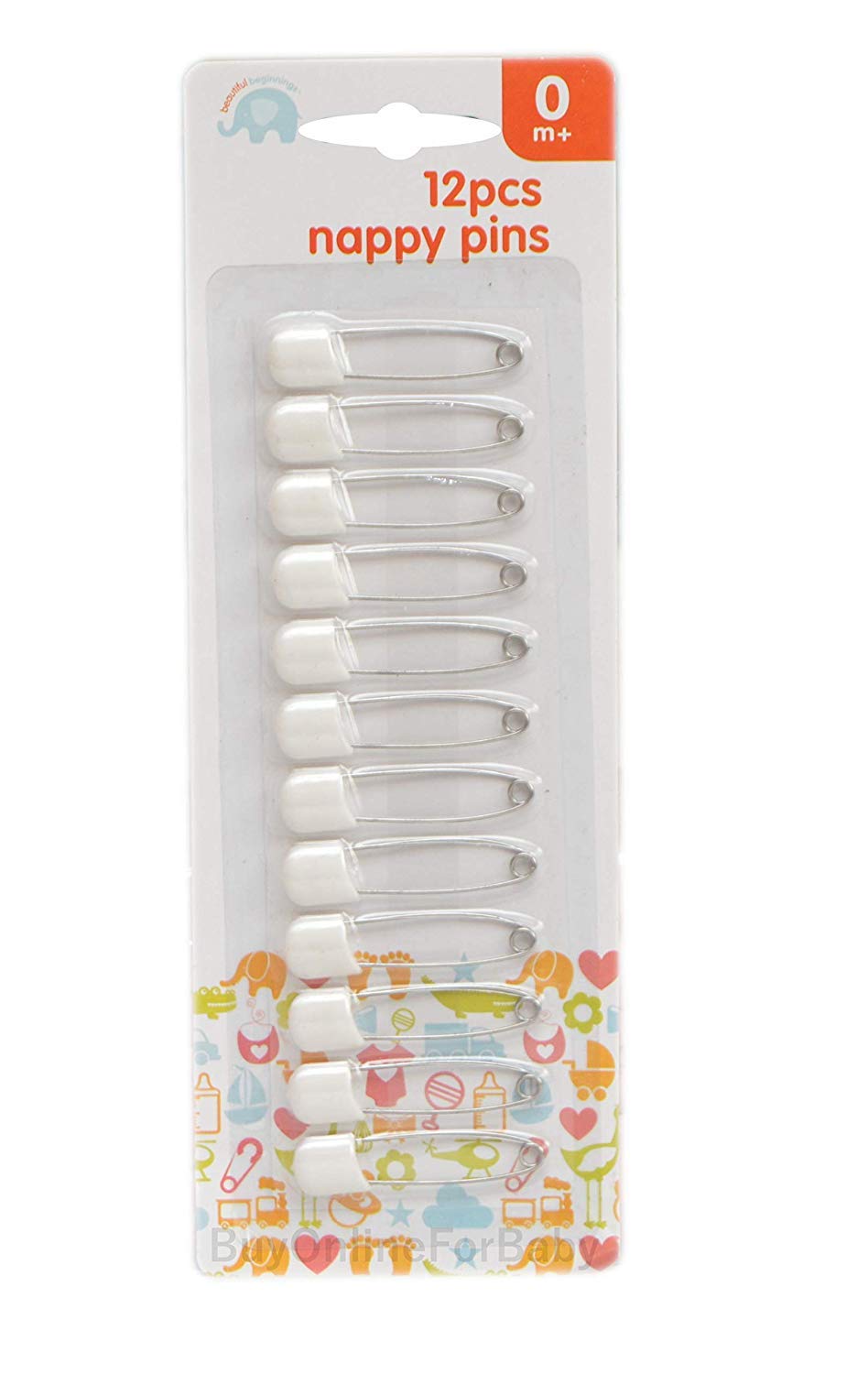 12 BEAUTIFUL BEGINNINGS - Nappy PINS