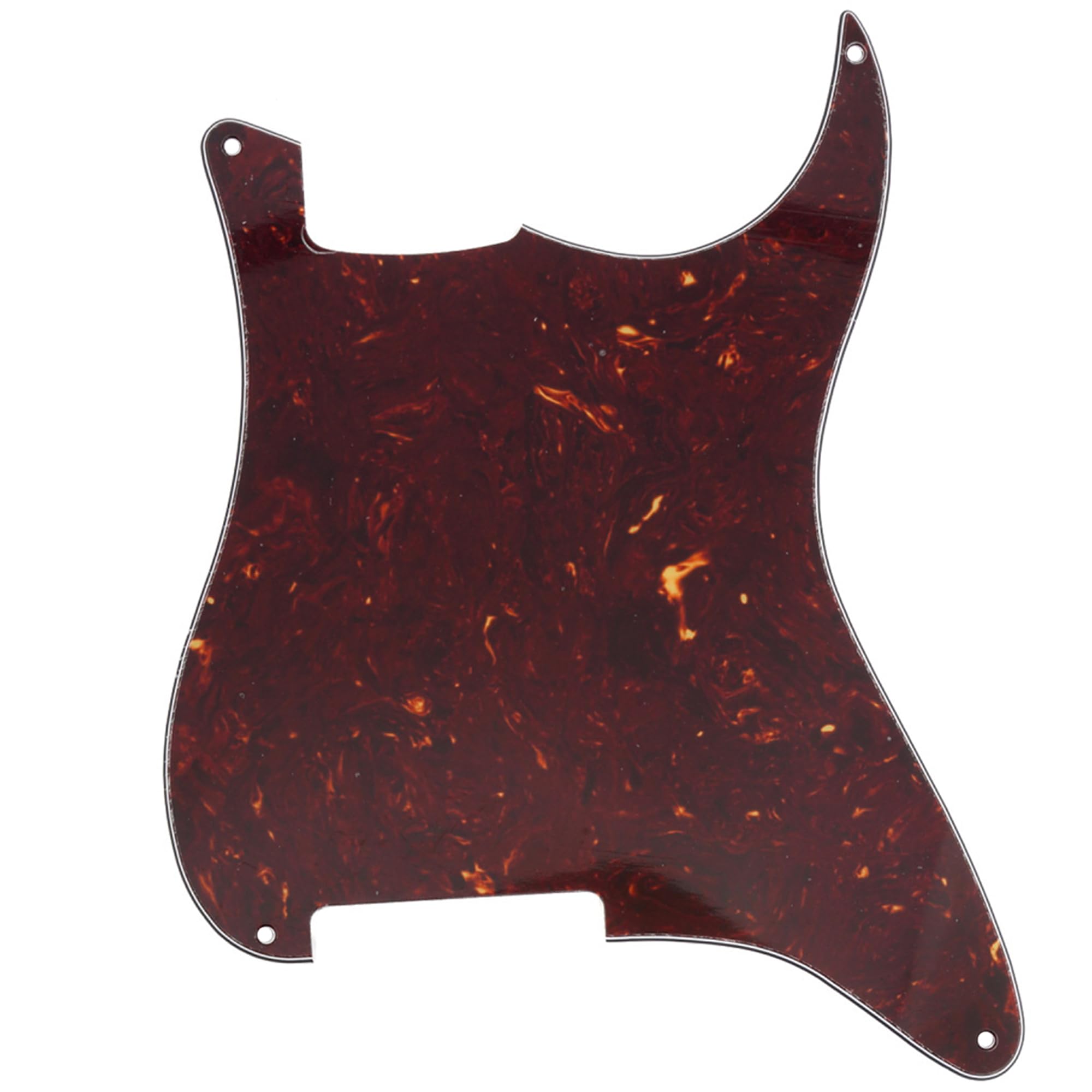 Musiclily 4 Hole Guitar Stratocaster Pickguard Blanks Material for Strat Style Guitar Custom, 4Ply Tortoise Shell