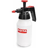 KOTA 1 L Adjustable Hand Pump Pressure Sprayer, Heavy-Duty Multipurpose Bottle for Automotive Solvents, Surface Prep &amp; Car Detailing, Chemical-Resistant PE Construction, Adjustable Spray Pattern 6990