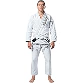 Exxact Sports BJJ Gi Men, Lightweight IBJJF Legal Jiu Jitsu Gi with Preshrunk Fabric & Free Belt for Training & Competition