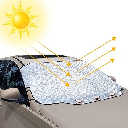 Frontscheibenabdeckung , unibelin Scheibenabdeckung Auto Abdeckung Fixierung Faltbare Abnehmbare Windschutzscheibe perfekte g