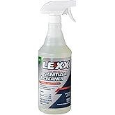 LEXX&reg; Food Contact Surface Sanitizer &amp; Cleaner Spray, EPA Registered, 32 oz | NSF listed Category A1, D2. Food grade, no rinse required. Kills 99.999% of bacteria in 1 minute. Citric acid formula.