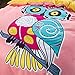 SDIII 3PCS Owl Duvet Cover Queen, 1 Duvet Cover and 2 Pillowcases, Bed in a Bag Soft Duvet Cover Queen with Corner Ties and Zipper Closure, Cozy Bedding for Kids, Boys and Girls, Queen