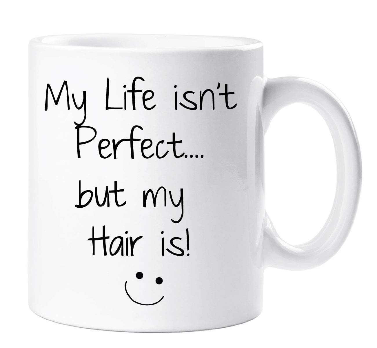 60 Second Makeover Limited My Life Isn't Perfect But My Hair is Mug Hairdresser Present Husband Wife Boyfriend Girlfriend Valentines Gift Christmas