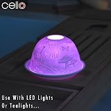 Cello Porcelain Tealight Holder Dome Special Friend 3D Projection view 7