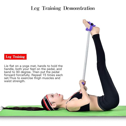 COVVY Elastic Sit Up Pull Rope Pedal Resistance Band Powerful