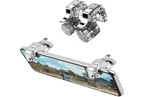 Mobile Game Controllers, Shooter Sensitive Controller Joysticks Aim & Fire Trigger Keys for Knives Out/Rules of Survival, Pho