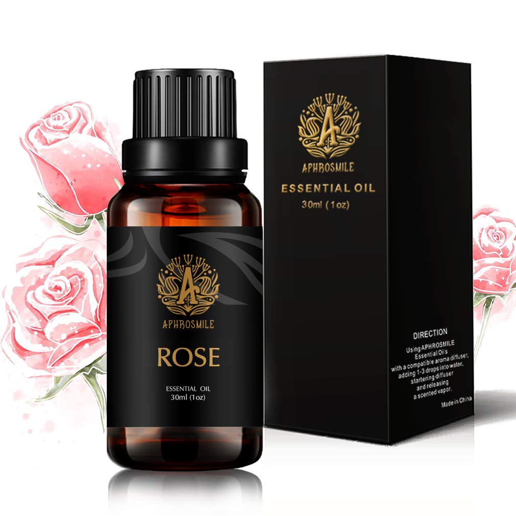 Aromatherapy Rose Scented Oil, 1oz - 30ml Aromatherapy Essential Oil Rose Scent for Diffuser, Humidifier, Therapeutic Grade Rose Fragrance Essential Oil for Massage, Home