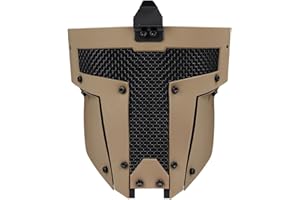 IDOGEAR SPORTS IDOGEAR Airsoft Full Face Mask Tactical SPT Mesh Mask Fit for Fast Helmet Duty Face Protection